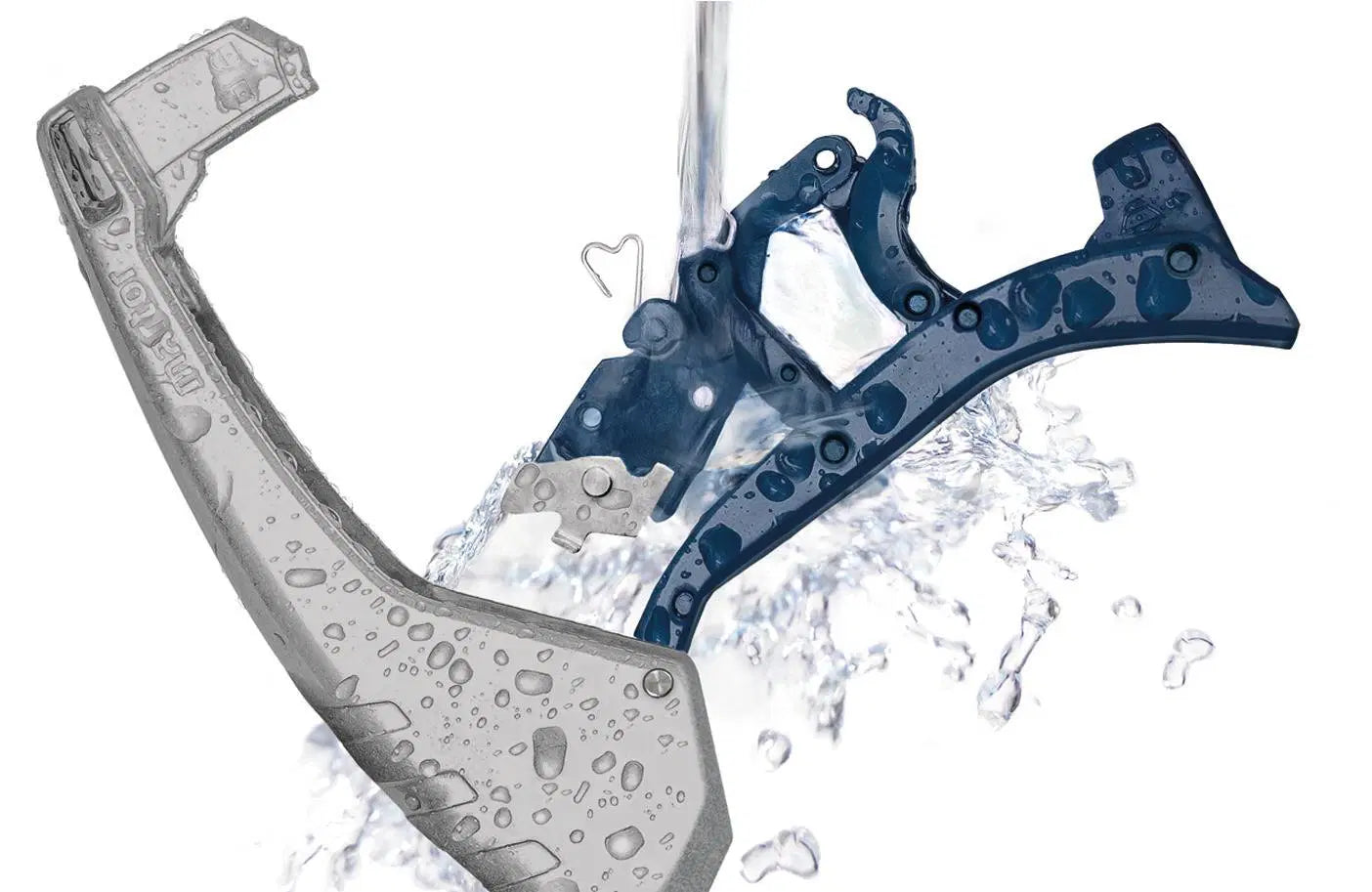 Martor SECUNORM 610 XDR zerlegt unter fließendem Wasser – hygienisch reinigbar für die Lebensmittelindustrie, SICHERHEITSCUTTER.DE
